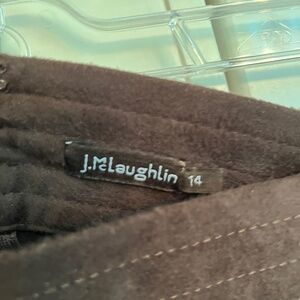 J McLaughlin faux suede skirt